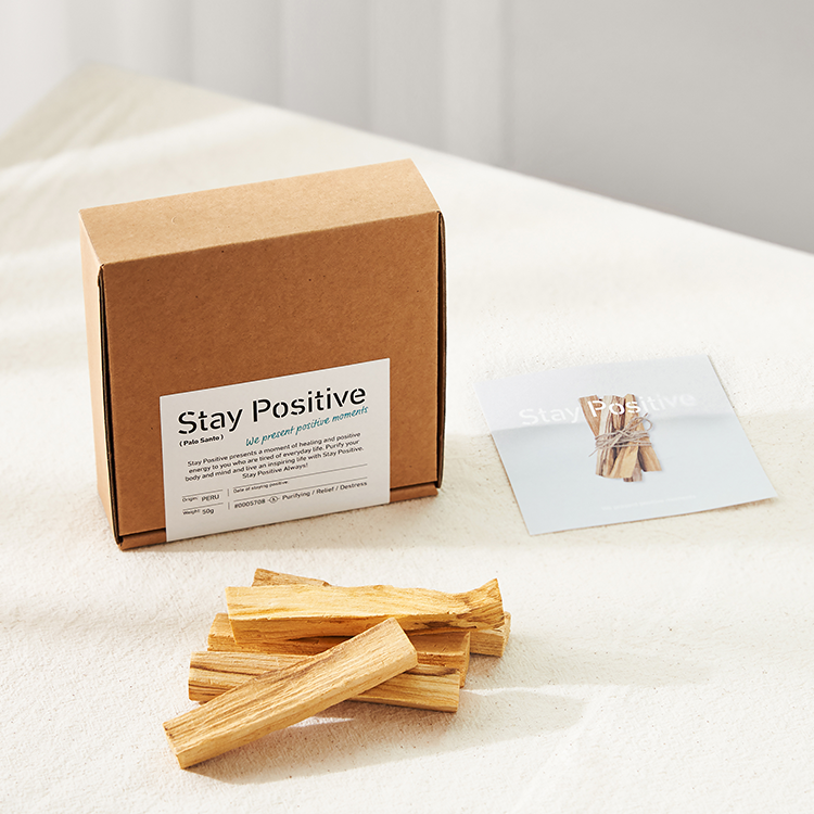 팔로산토 스머지스틱 100g 스테이포지티브 천연 인센스 방향제