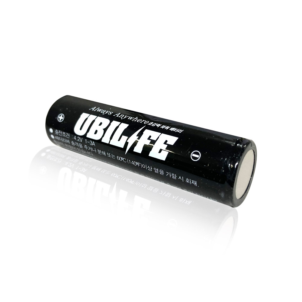 솔라콤 18650 배터리 리튬이온 보호회로 충전용 건전지 1800mAh - 상품 이미지