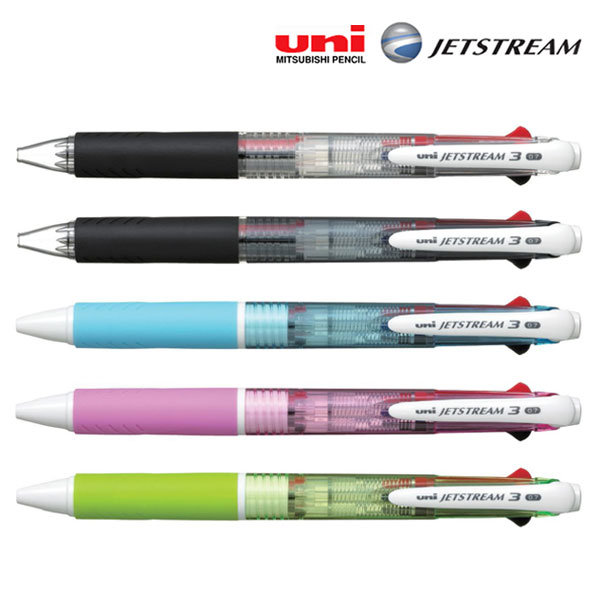 유니 제트스트림 3색볼펜 0.7mm 고급 일본볼펜 필기감좋은 볼펜 SXE3-400 - 메인 이미지