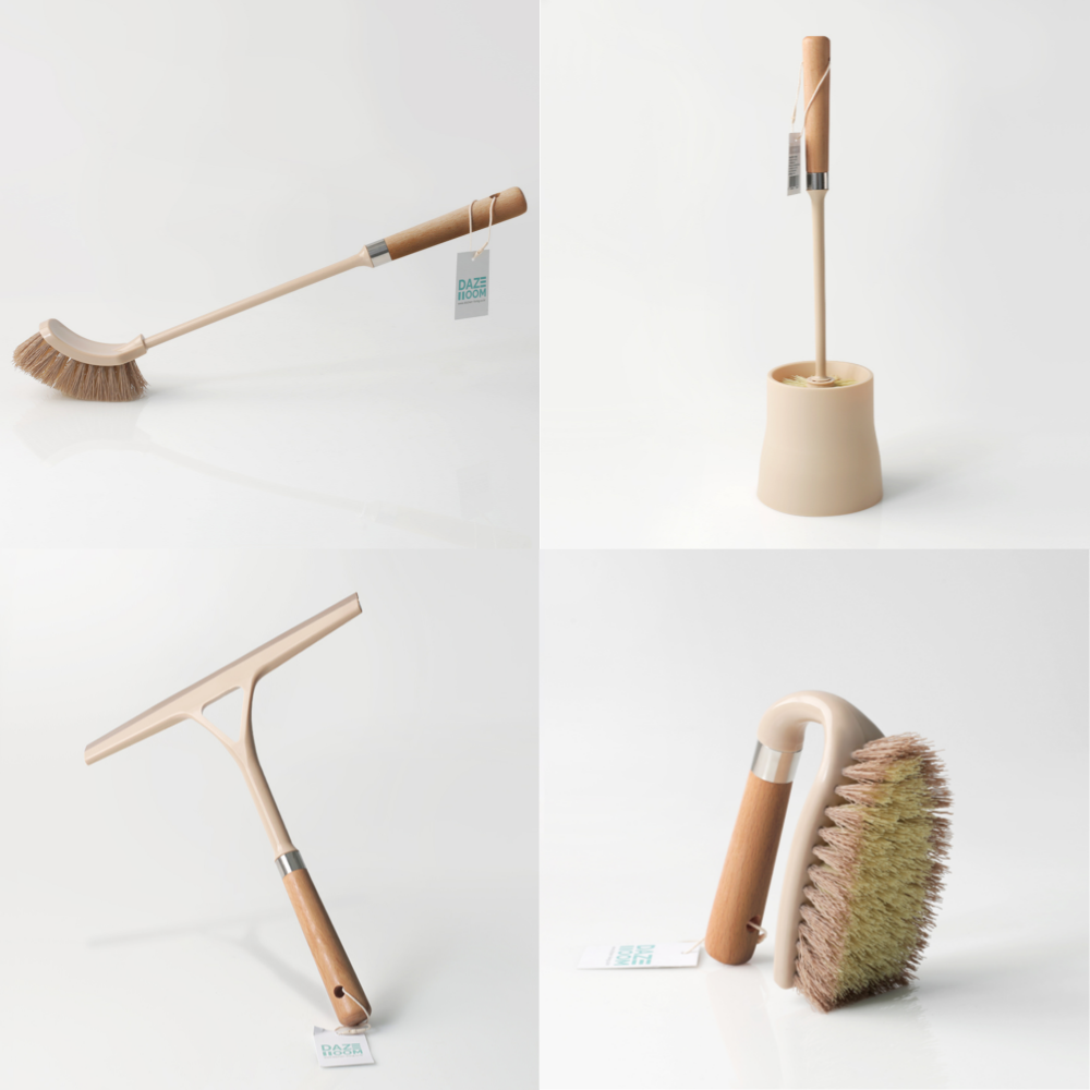 우드손잡이 화장실청소도구 4종 욕실바닥솔 화장실브러쉬