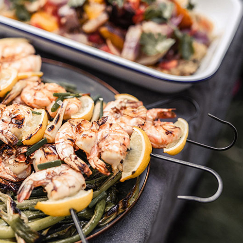 베어본즈 카우보이 캠핑 바베큐 그릴 스틸 꼬치 구이 4개 세트 아웃도어 BBQ 조리 도구