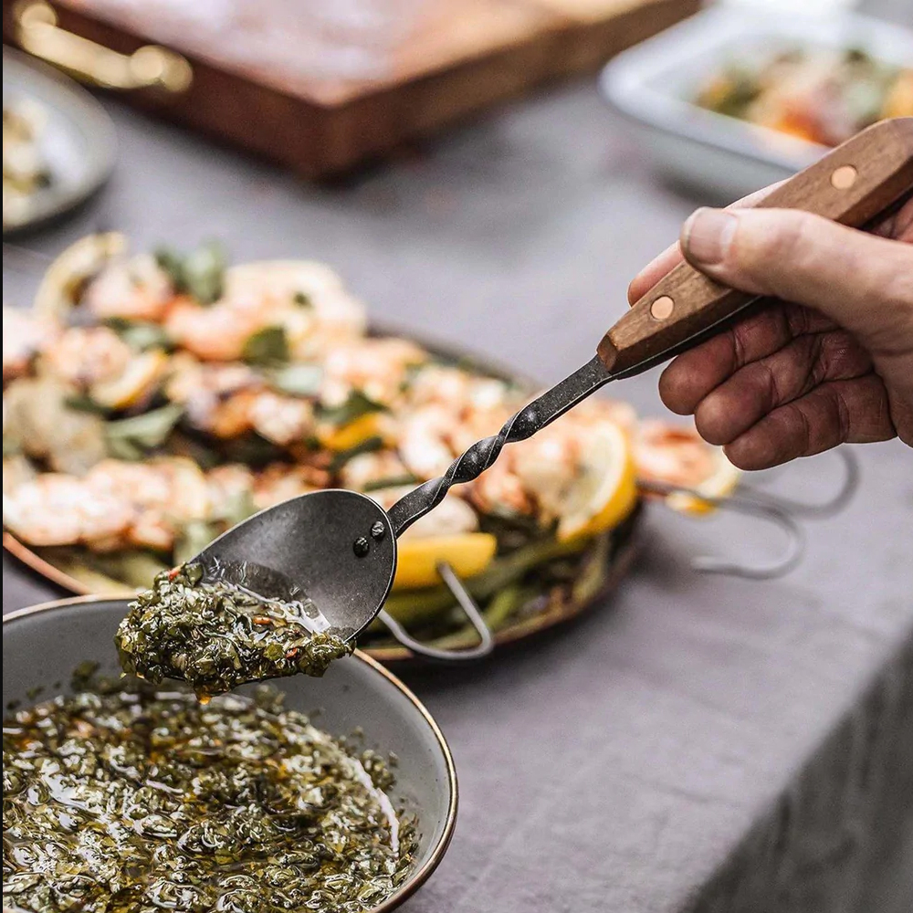 베어본즈 카우보이 캠핑 바베큐 그릴 쉐프 스푼 아웃도어 BBQ 조리 도구