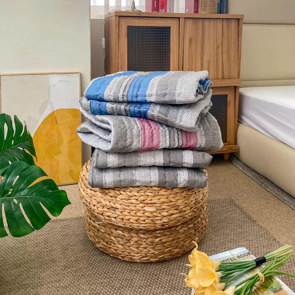 소프트 세미마이크로 누빔 매트리스 커버 먼지없는 항균 원단 클릭 그레이 SS