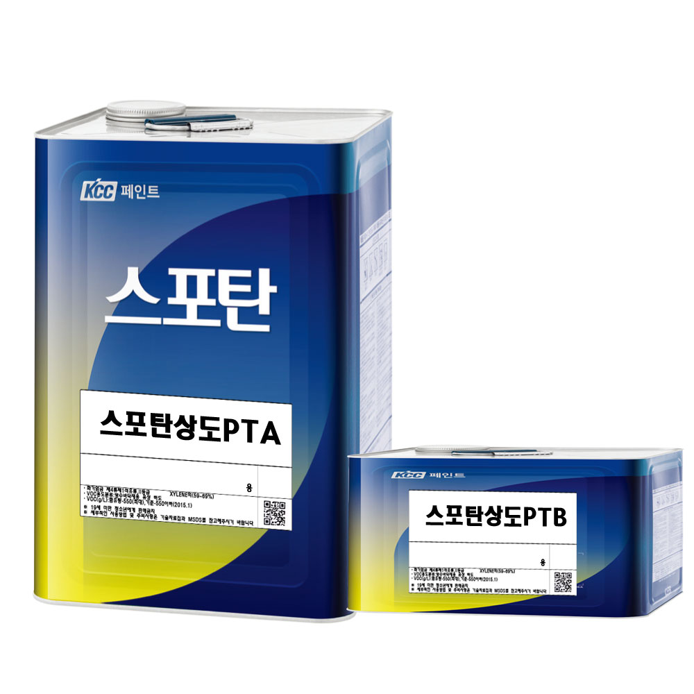 KCC 스포탄상도 14Kg 옥상방수 우레탄 페인트 (2액형) 회색 - 상품 이미지