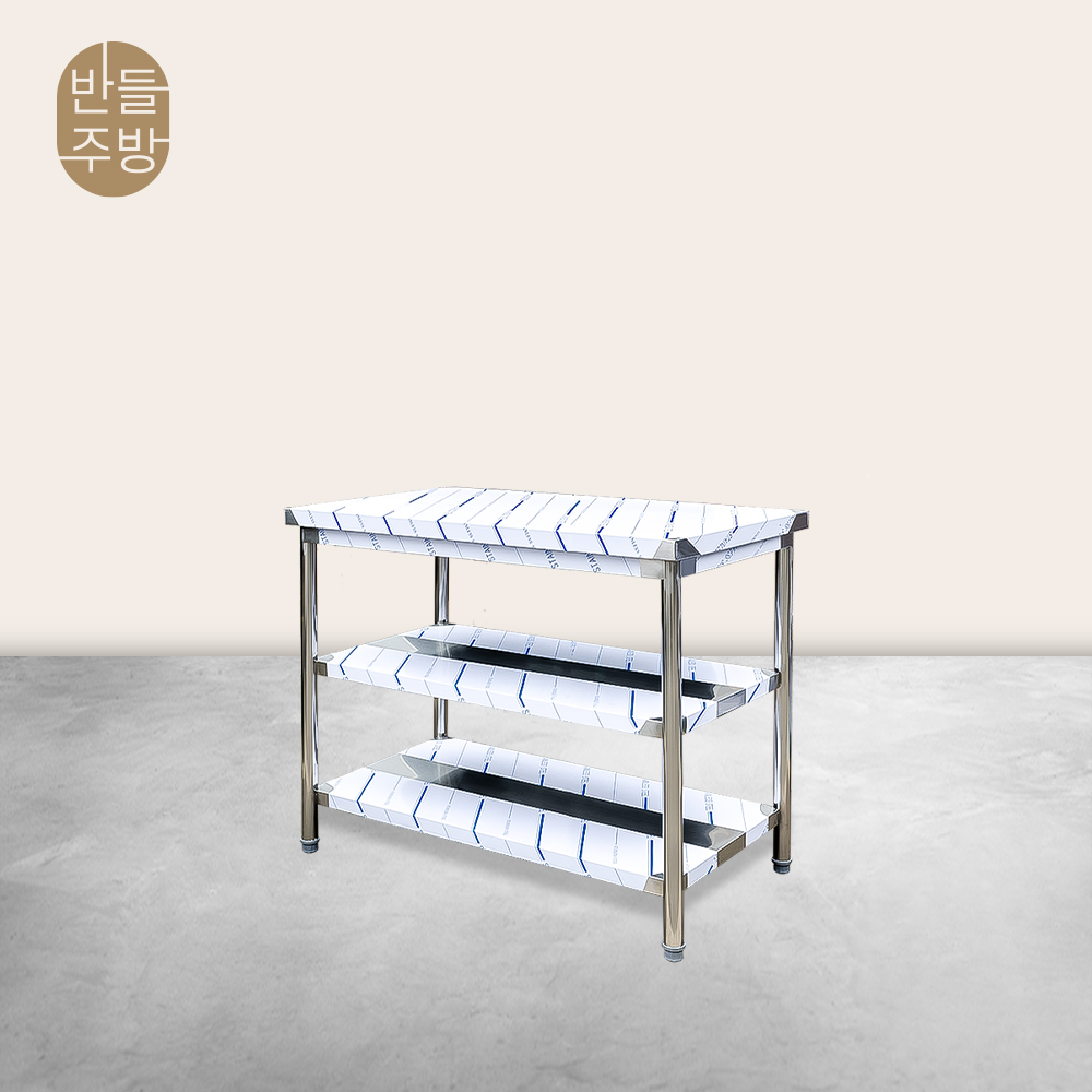 업소용작업대 900 2단 스텐 조리대 SUS201