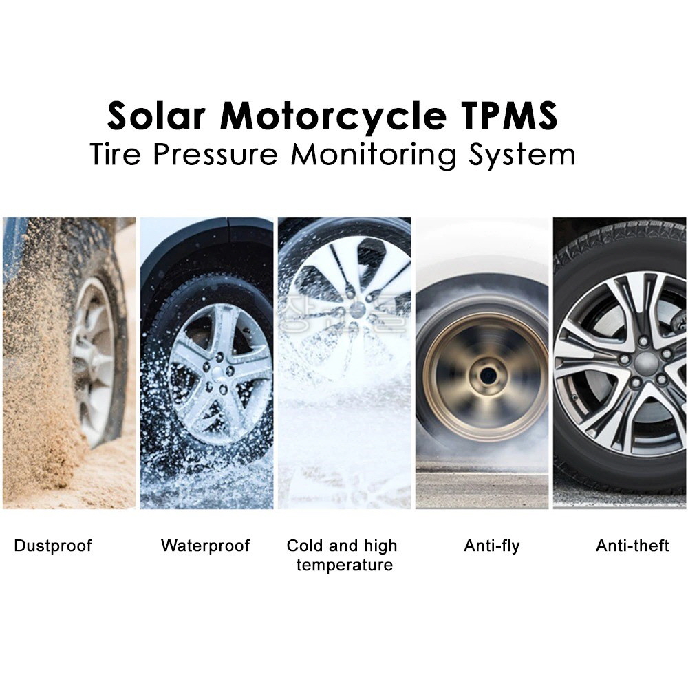 오토바이 TPMS 태양열 타이어 공기압 측정 센서 - 상세 이미지 4