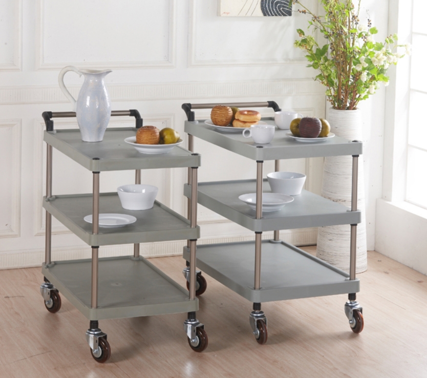 운반카트 3단 서빙카트 이동카트 운반구 업소용핸드카 핸드 무따 다용도카트3단회색 소750