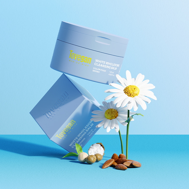 투비건 컬러푸드시리즈 화이트 홀썸 클렌징 밤 120ml : 투비건
