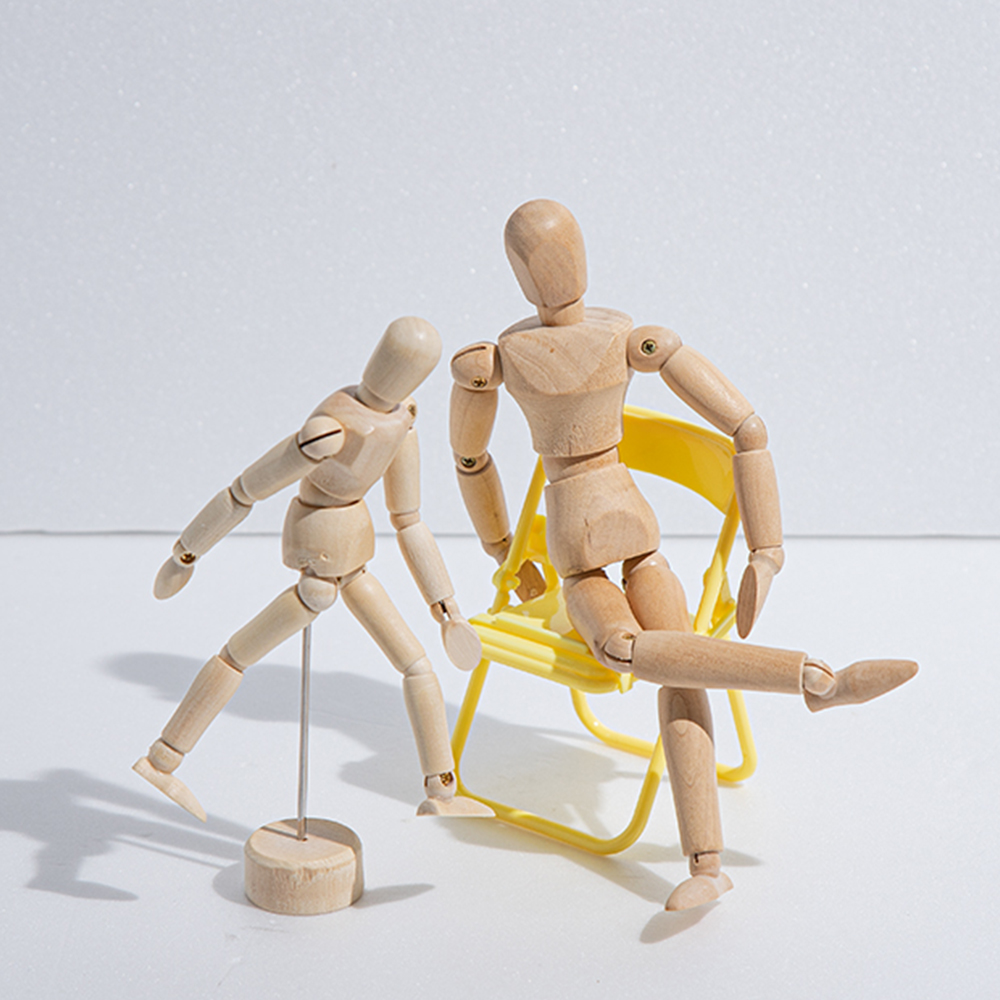 목각 촬영 소품 아기방꾸미기 소품샵 나무인형S 16cm - 상세 이미지 3