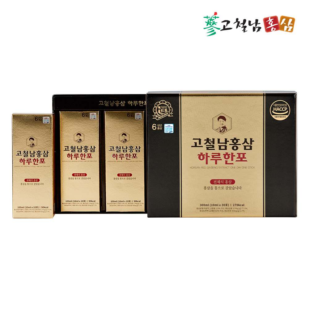 짜먹는 전체식 홍삼 스틱 하루한포 30포, 1개