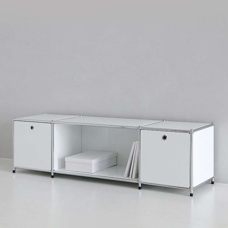 심플리 1x3 수납장 2문 BC014 1525mmx400mmx445mm, 1단, 화이트 8149.8712 - 상세 이미지 2