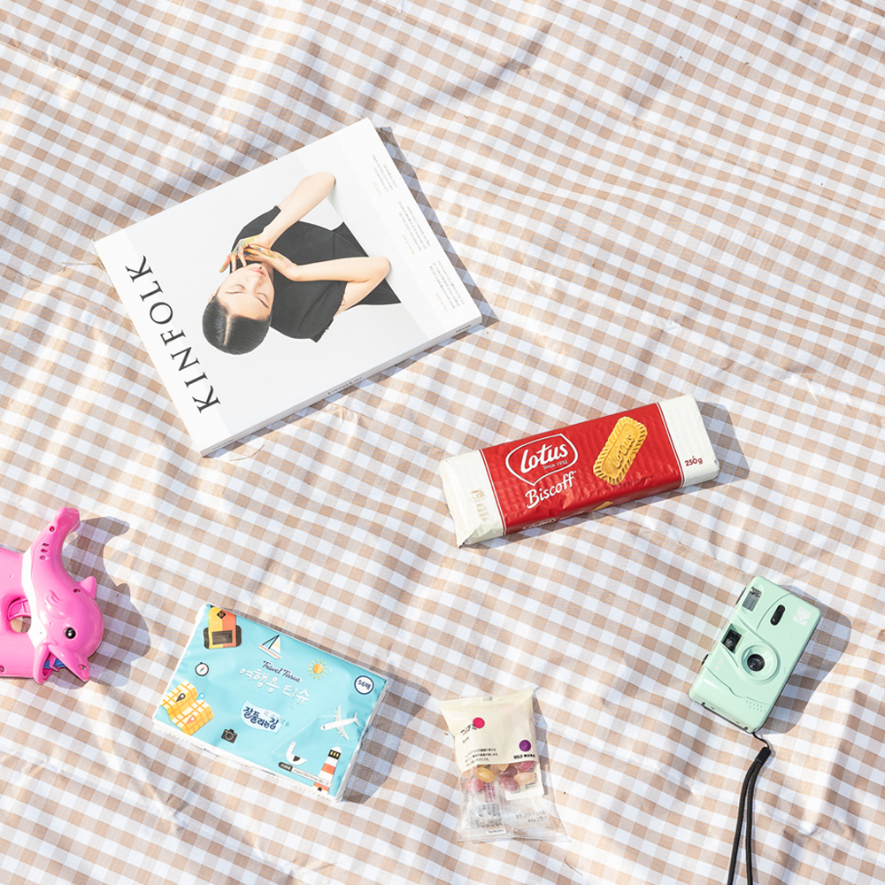 할메이드 방수 피크닉 캠핑 소풍 한강 휴대용 돗자리 매트 옐로우 중형 150x200 - 상세 이미지 3