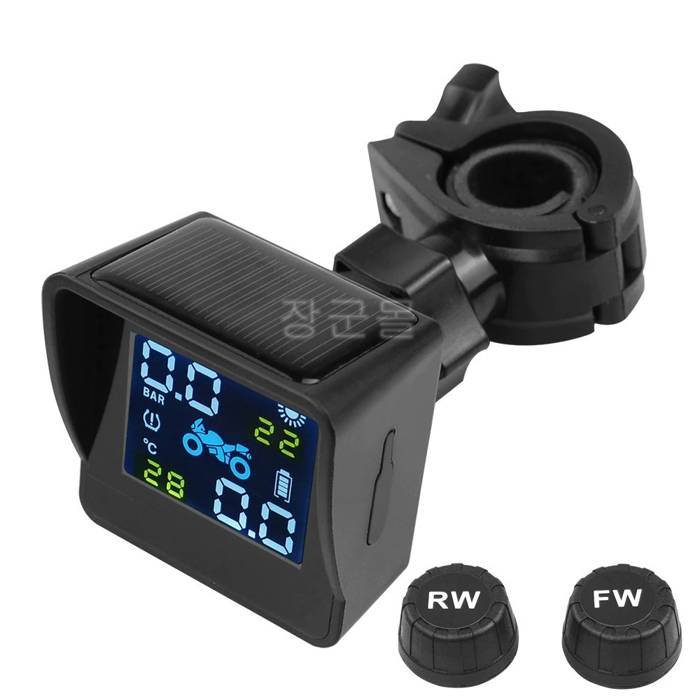 오토바이 TPMS 태양열 타이어 공기압 측정 센서 - 상품 이미지