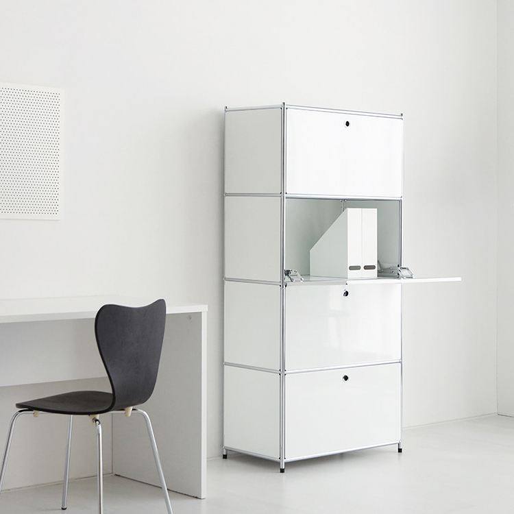 [희망일배송] 심플리 수납장 BC100 770mmx400mmx1580mm, 4단, 화이트 4084.2745 - 상세 이미지 2