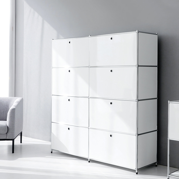 심플리 4x2 수납장 8문 BC102 1520mmx400mmx1580mm, 4단, 화이트 2185.9325 이미지 8
