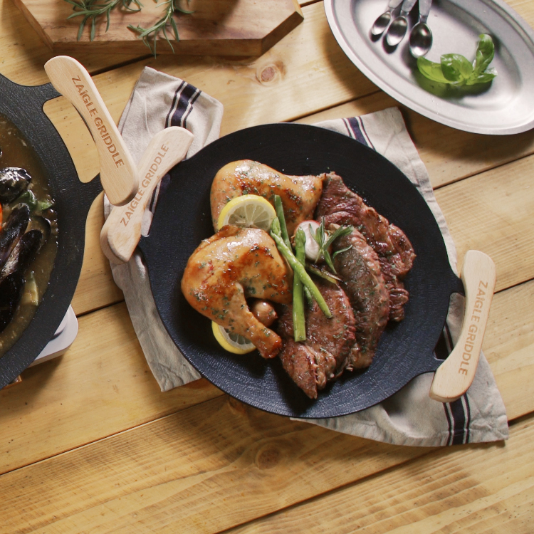 자이글 그리들 국산 인덕션겸용 캠핑그리들 고기불판 코팅 구이 팬 캠핑용품