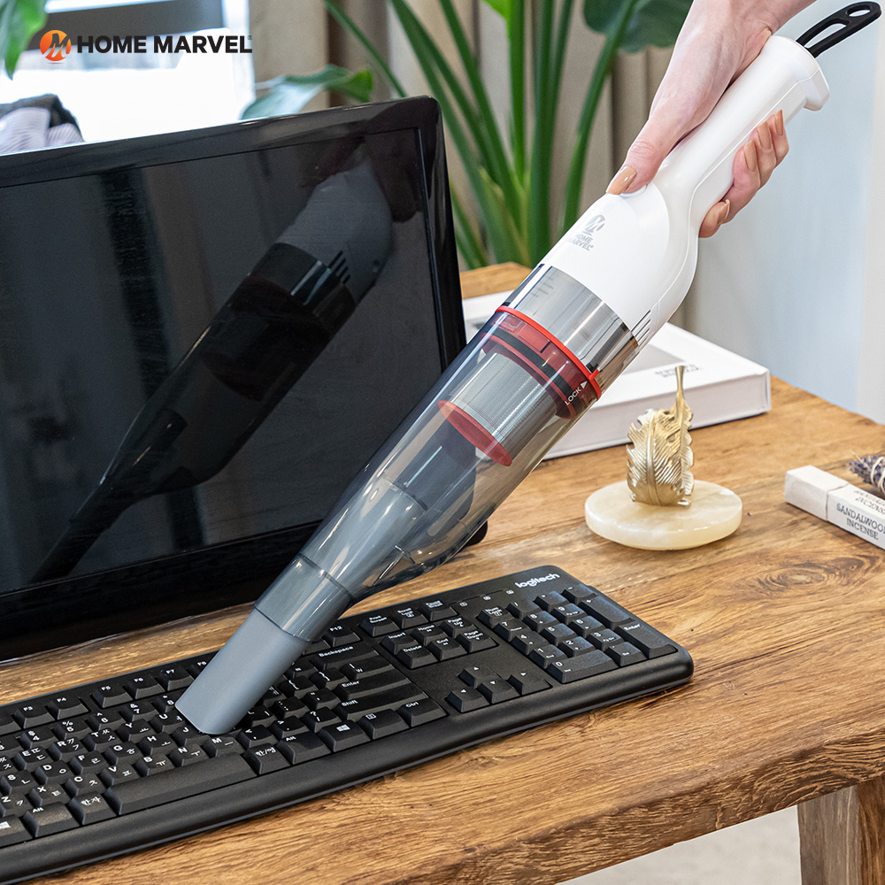 홈마블 핸디 미니 청소기 H80 + 헤파필터 1EA 소형 무선 청소기 키보드