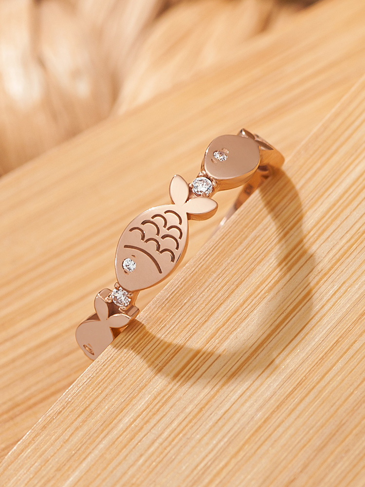 14K18K 델로둥둥이 물고기 금반지 자녀운 모임 엄마반지