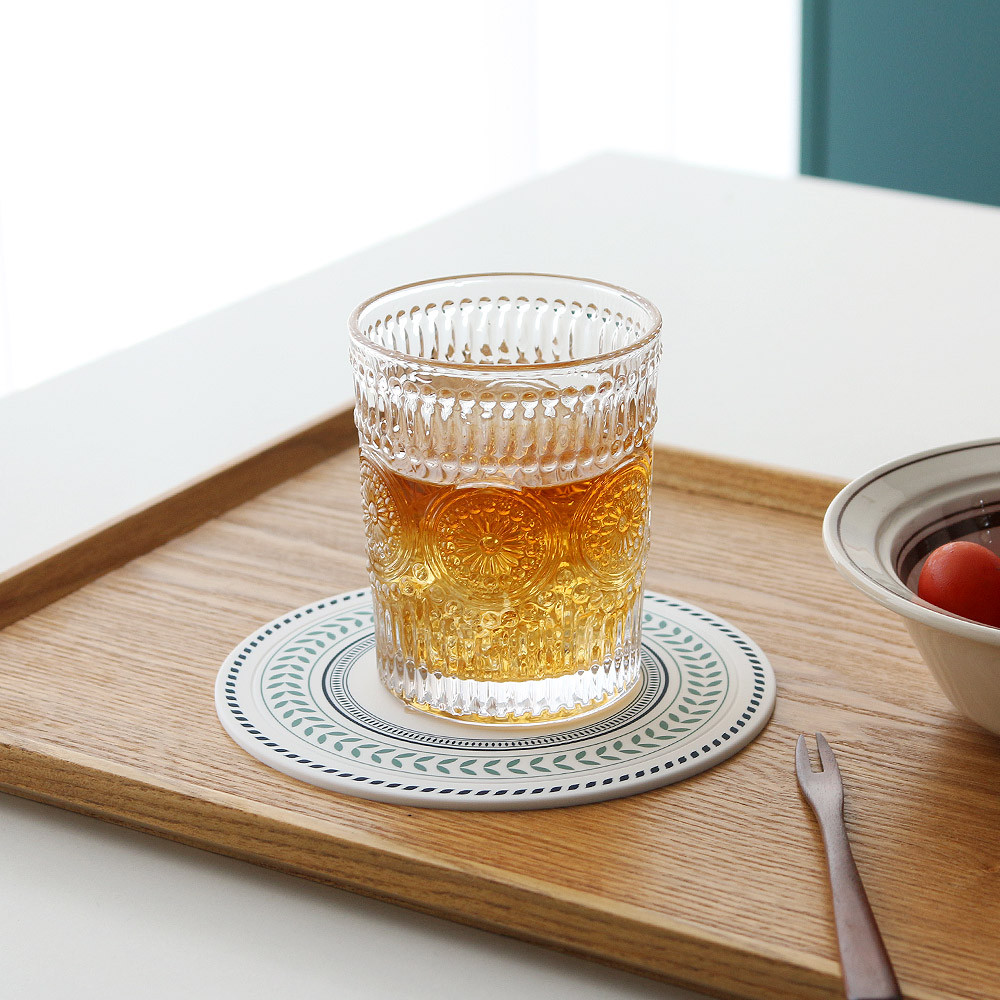 예쁜 유리 손잡이 보드카 위스키 양주 하이볼 고블렛 맥주 잔 컵 홈카페 드림캐쳐 온더락