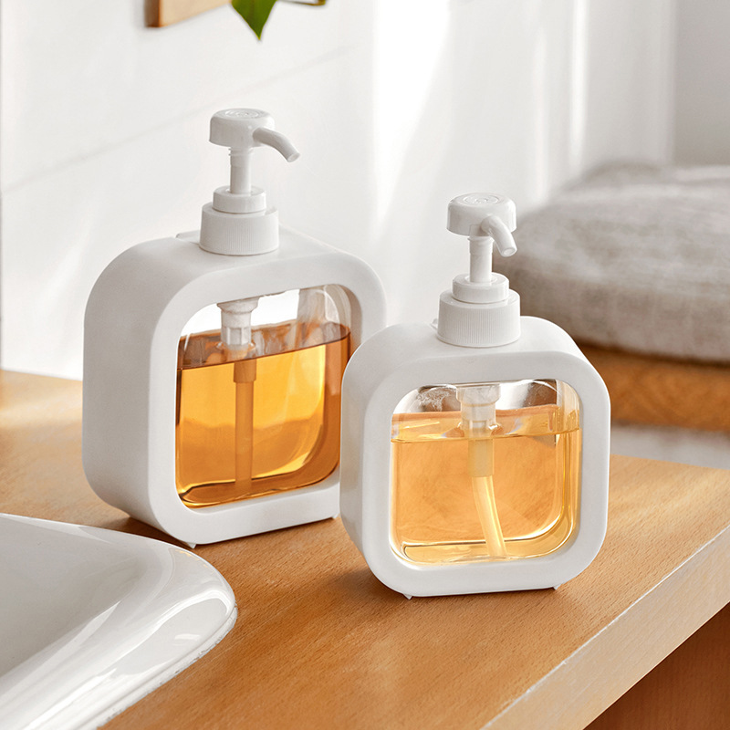 호텔 욕실 디스펜서 샴푸통 화이트 핸드워시 물비누 용기 300ml - 상세 이미지 2