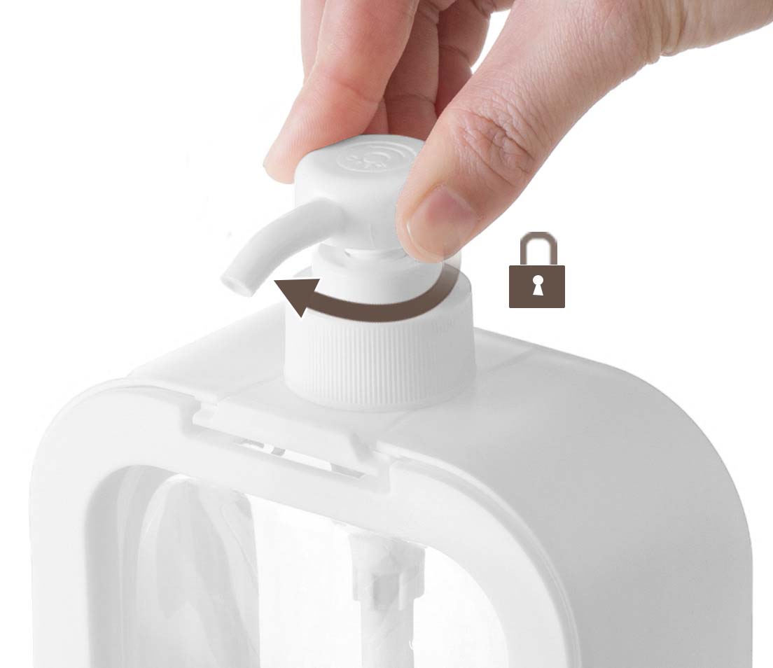 호텔 욕실 디스펜서 샴푸통 화이트 핸드워시 물비누 용기 300ml 이미지 7