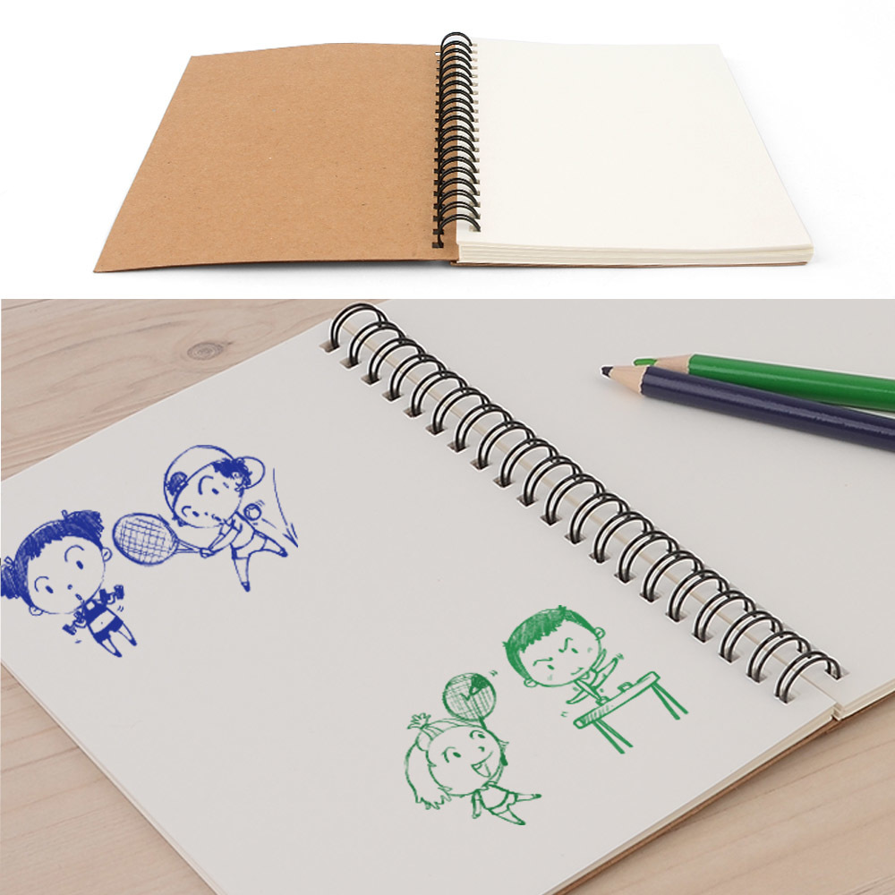 캘리그라피 노트 무지 스케치 드로잉 크라프트지 낙서장 - 상세 이미지 5