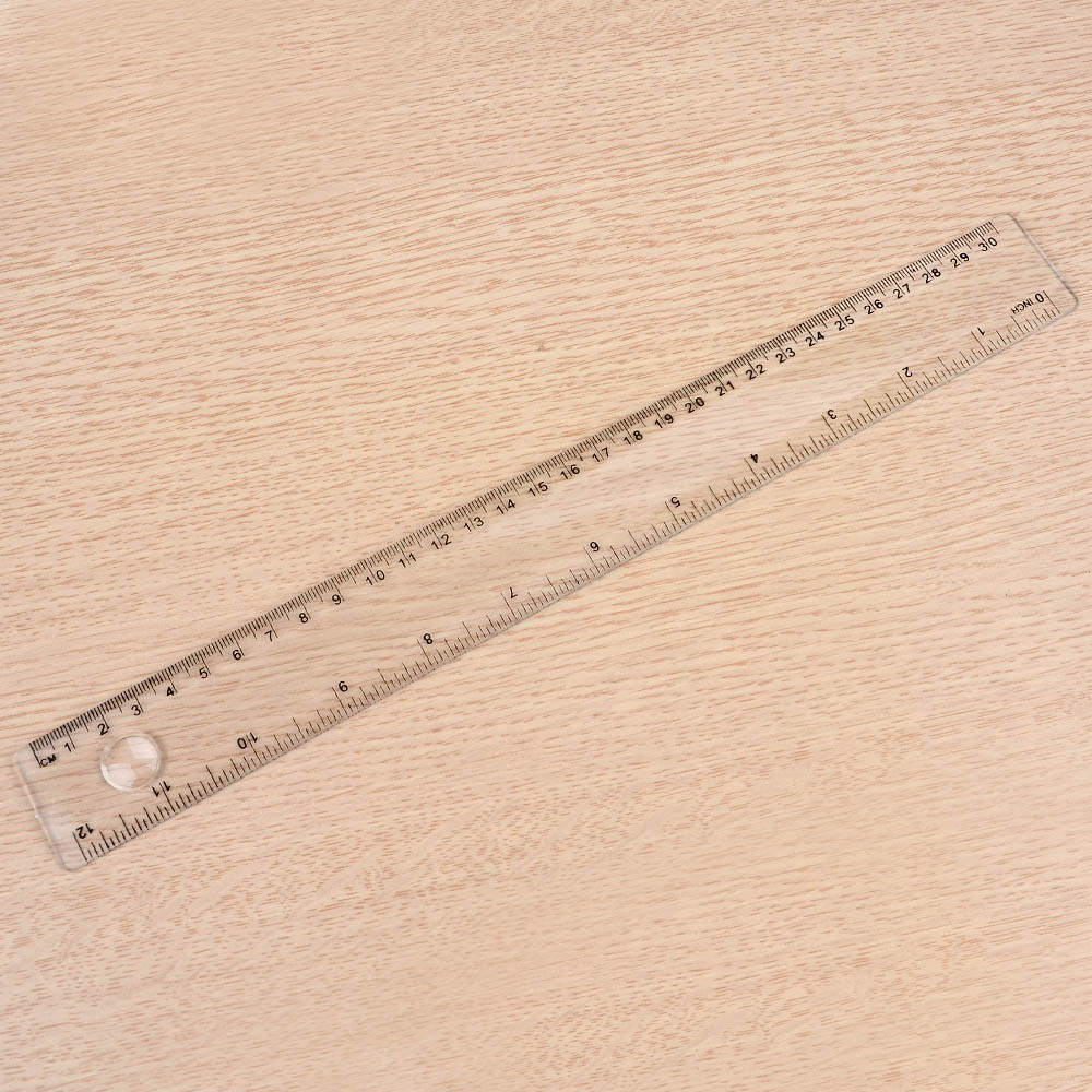 30센치 자 투명자 인치자 아크릴 플라스틱 30cm - 상세 이미지 5
