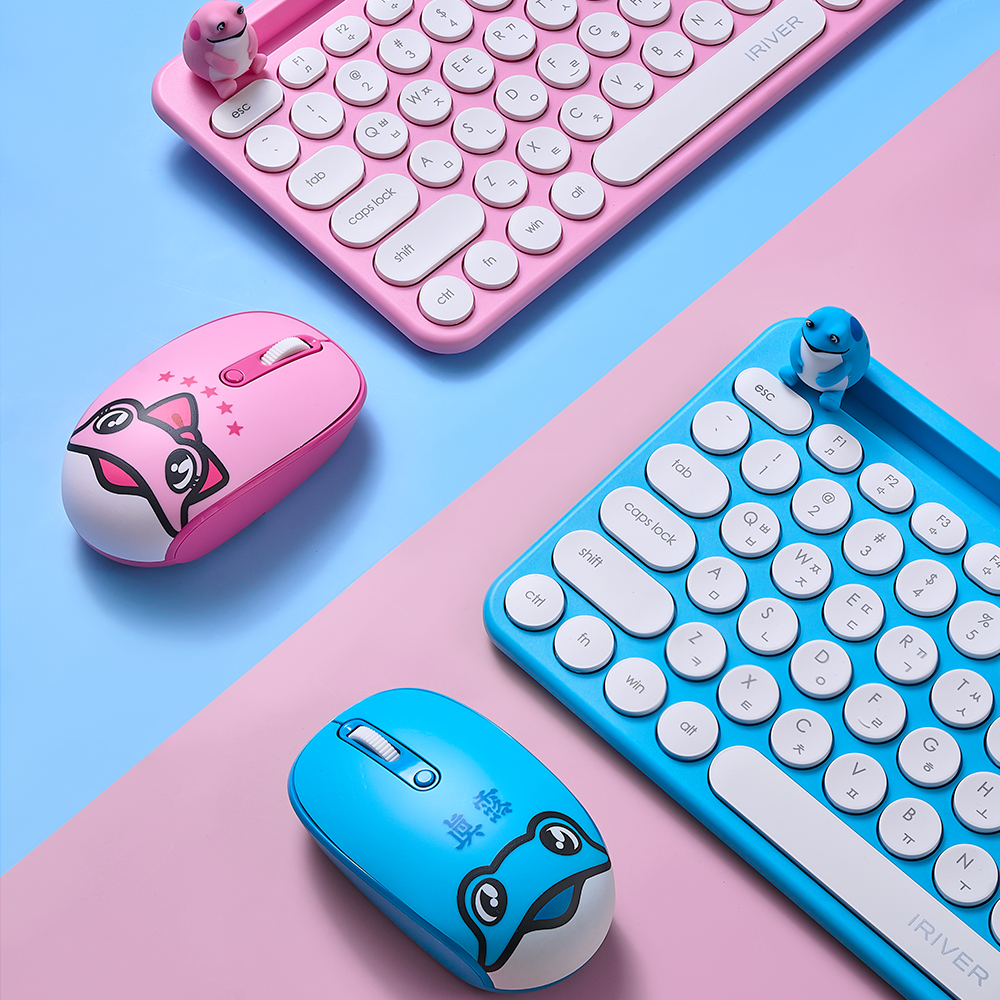 아이리버 진로 무선키보드마우스세트 JL-WS100 블루두꺼비