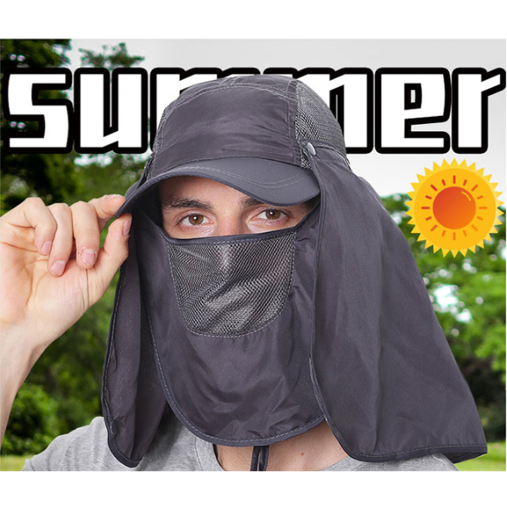 여름용등산모자 챙 긴 숲 낚시용 창 넓은 햇빛가리개 모자