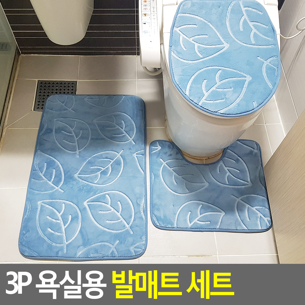 욕실용 극세사 발매트 욕실 화장실 미끄럼방지 발닦개 - 상세 이미지 4