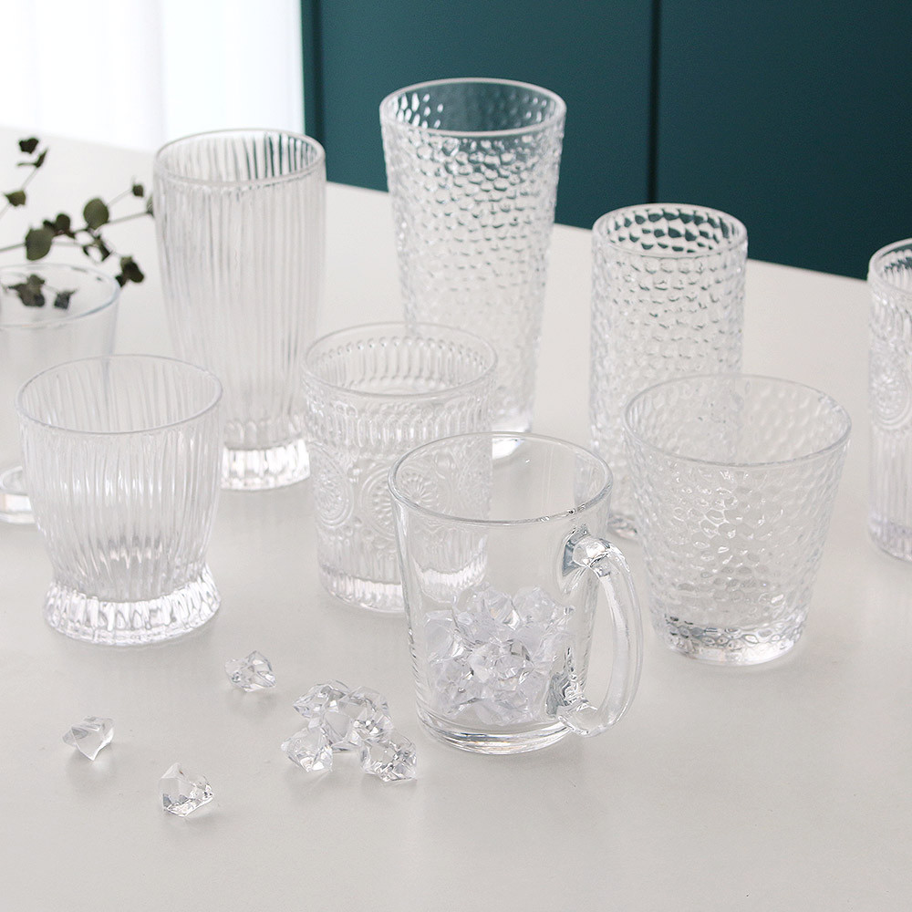 예쁜 유리 손잡이 보드카 위스키 양주 하이볼 고블렛 맥주 잔 컵 홈카페 드림캐쳐 온더락