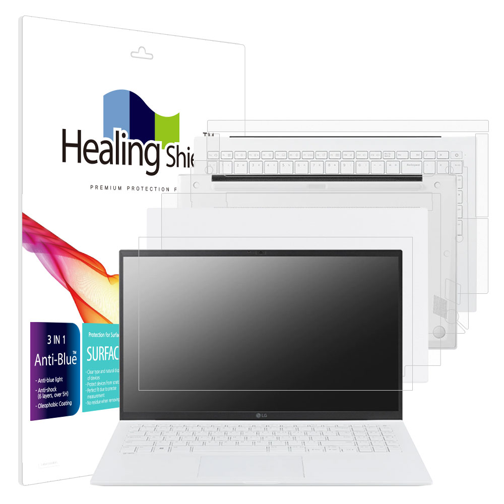 LG 그램 2022 15Z90Q 15ZD90Q 블루라이트차단 필름1매 외부3종 - 상품 이미지