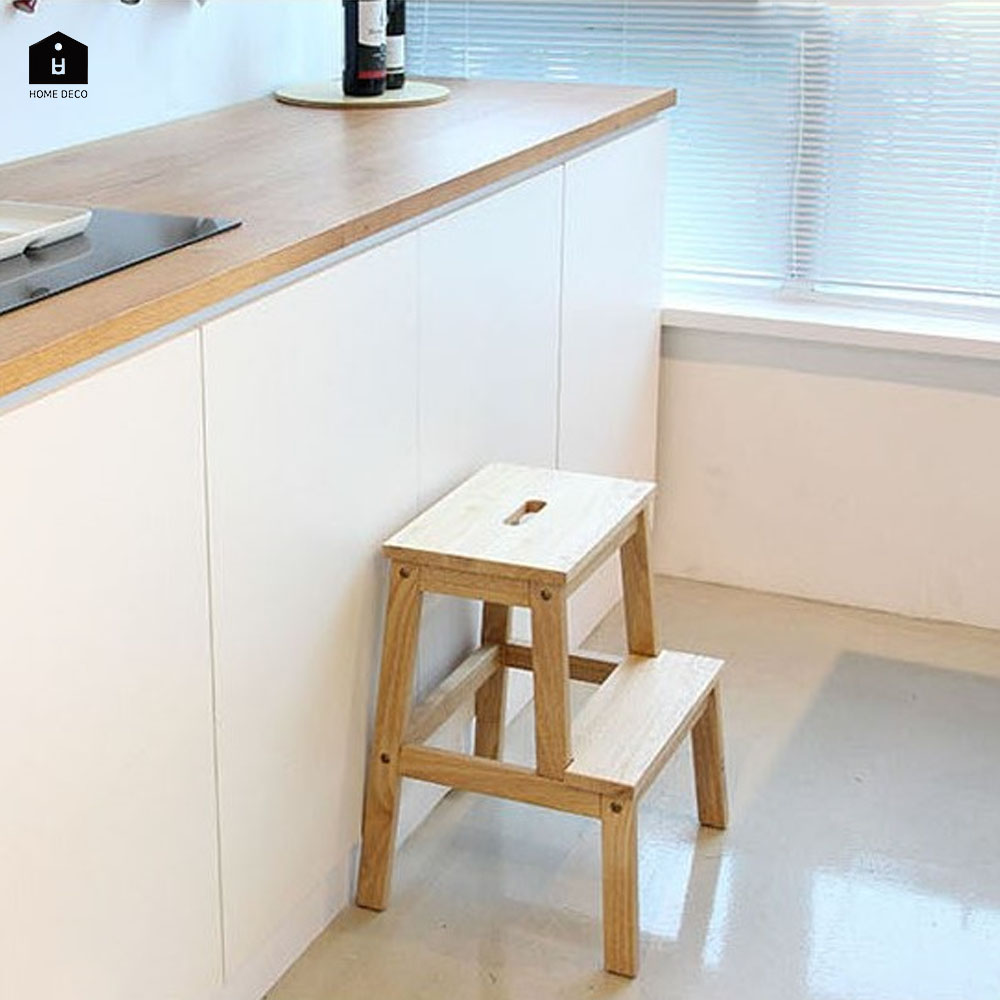 원목 스텝스툴 주방 계단의자 나무사다리