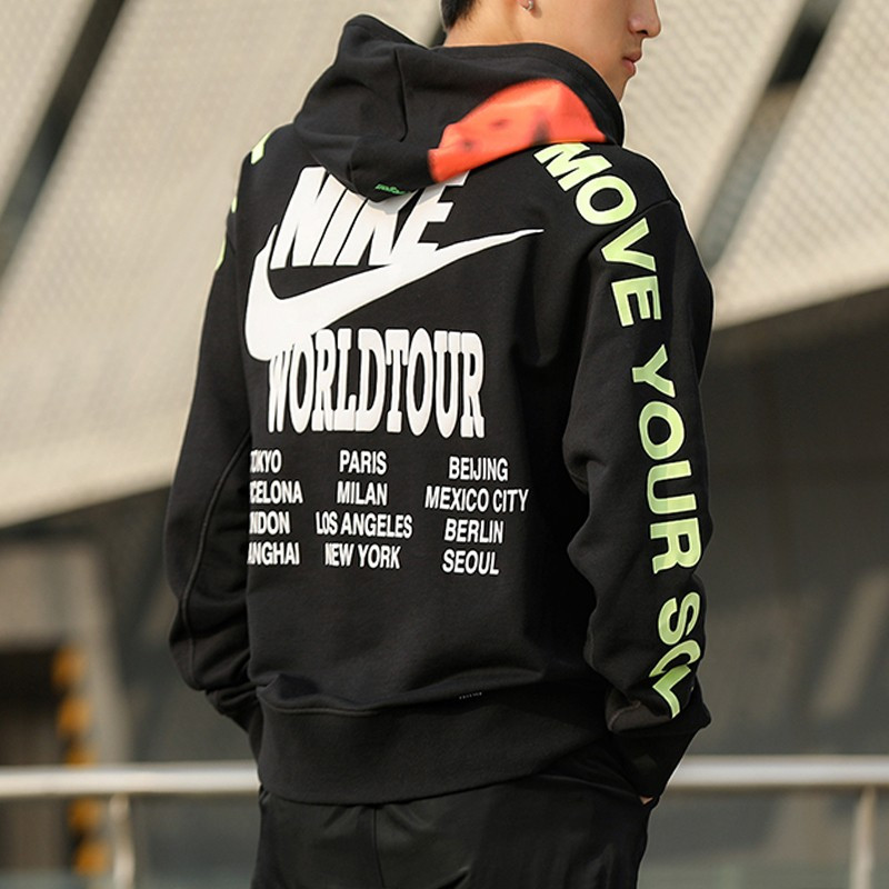 나이키(Nike) | 나이키 후드티 나이키 트리플 스우시 월드투어 후드티 블랙 DA0932-010 | 트렌비