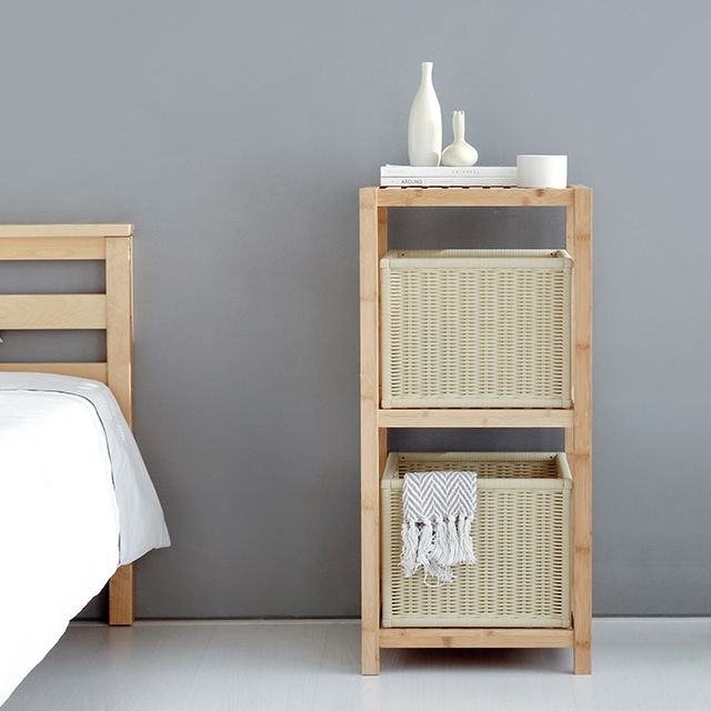 알로타 바스켓 6L 라탄 WP3001 305x305x240mm, 1단, 내추럴 1666.0269 - 상세 이미지 2