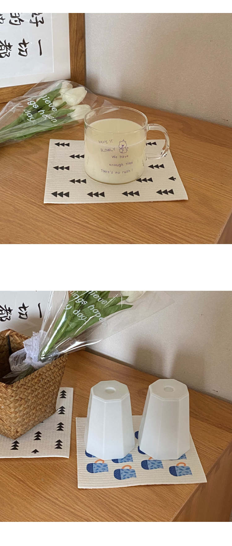 친환경 소재 스칸디풍 셀룰로오스 행주 10매 1세트 (5 TYPE) - 상세 이미지 4