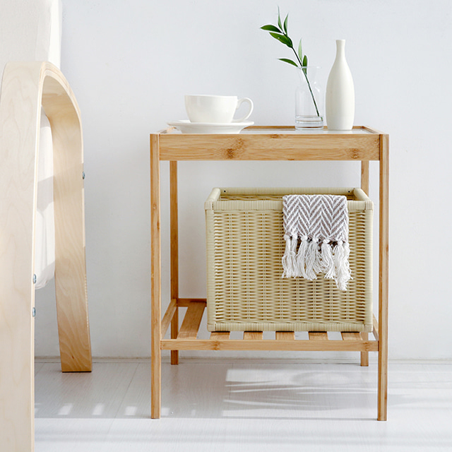 알로타 바스켓 6L 라탄 WP3001 305x305x240mm, 1단, 내추럴 1666.0269 - 상세 이미지 5