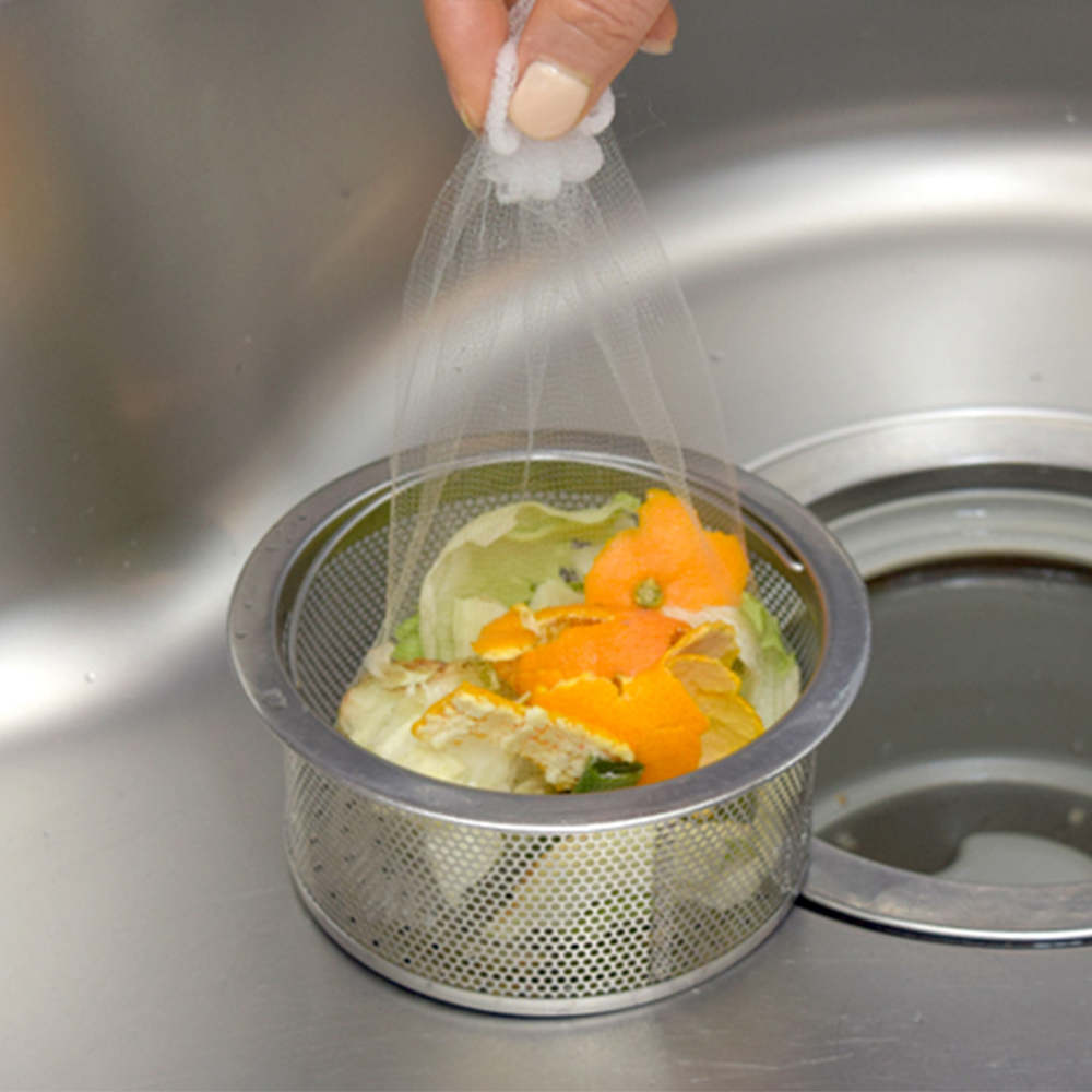 [1+1 행사] 세이브락 생분해 거름망 30매 싱크대 음식물 배수구 씽크대 거름망 친환경