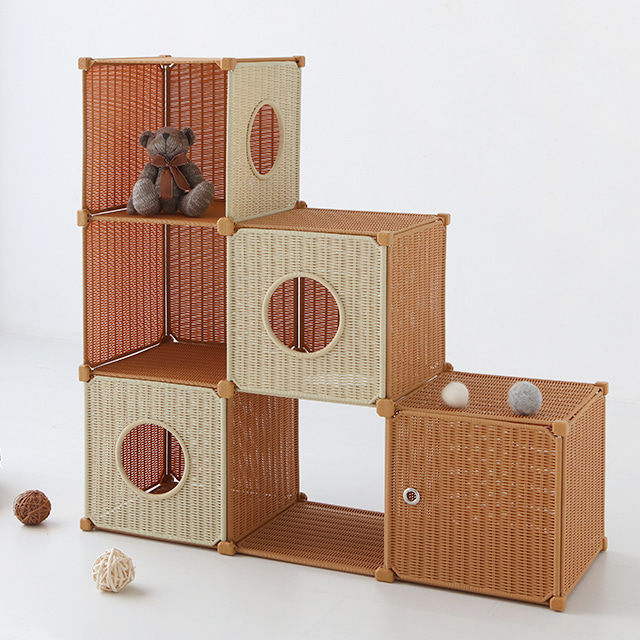 알로타 라탄 RC601 브라운/내추럴 8747.0509, 캣타워