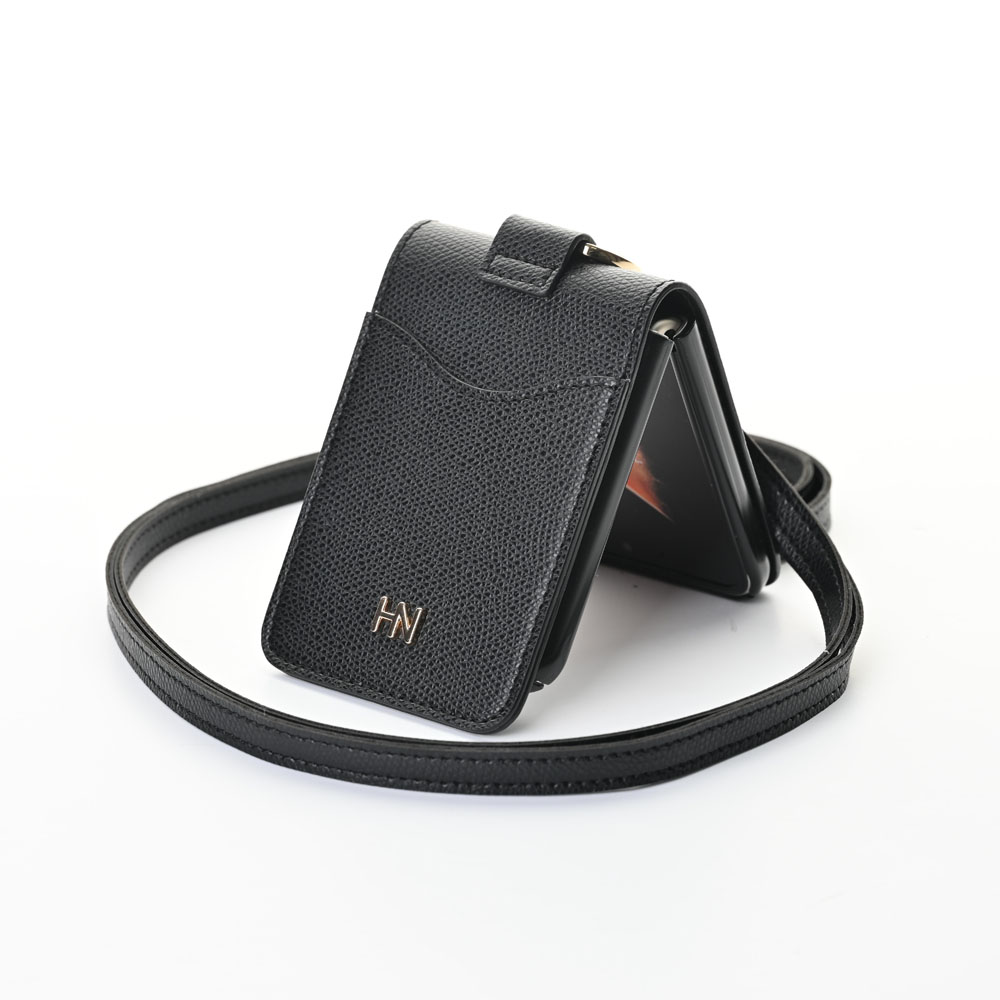 갤럭시 Z플립4 웨이브 포켓링 다이어리 휴대폰 케이스 레드 - 상세 이미지 3