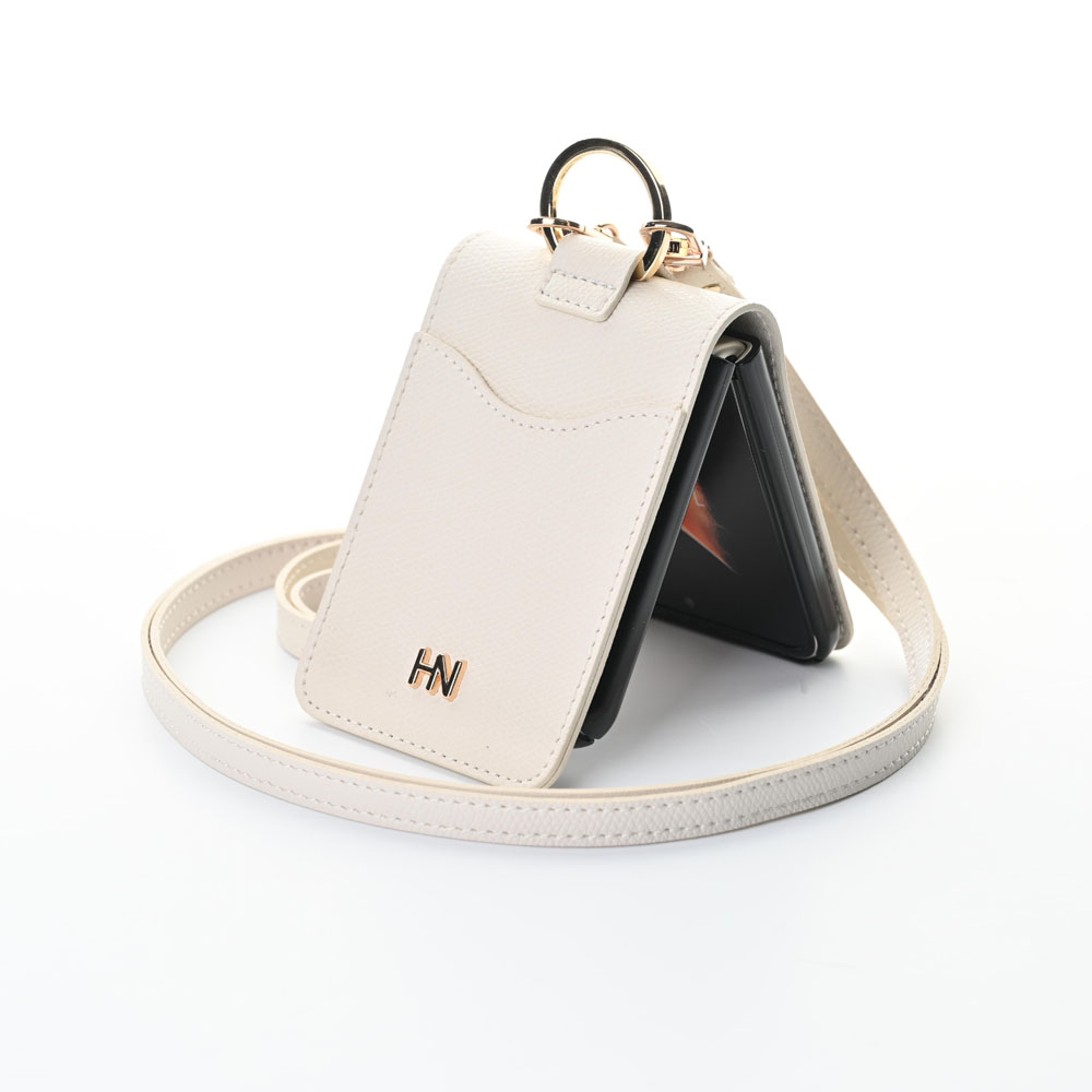 갤럭시 Z플립4 웨이브 포켓링 다이어리 휴대폰 케이스 레드 - 상세 이미지 2