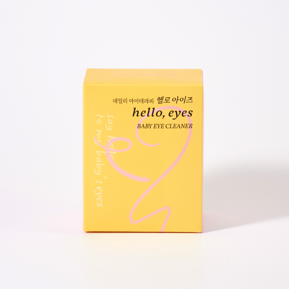[헬로아이즈 베이비] [2매입 / 30개]  아이 전용 눈에쓰는 아이패드 민감성 눈가케어 눈꺼풀세정제 제품 이미지
