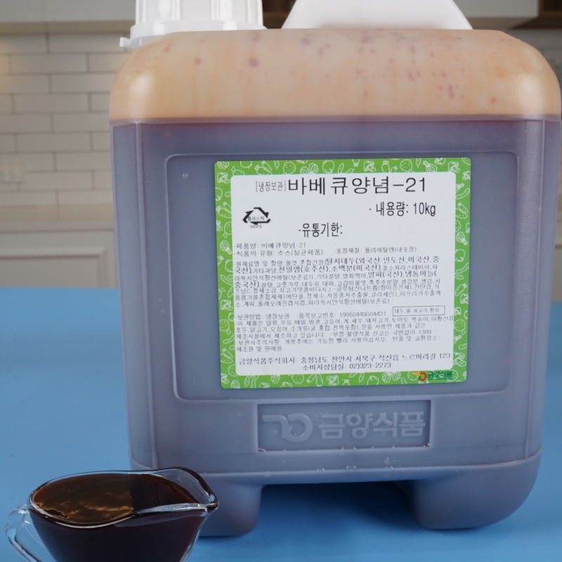 금양식품 바베큐양념소스 21 10KG 순한맛 - 메인 이미지