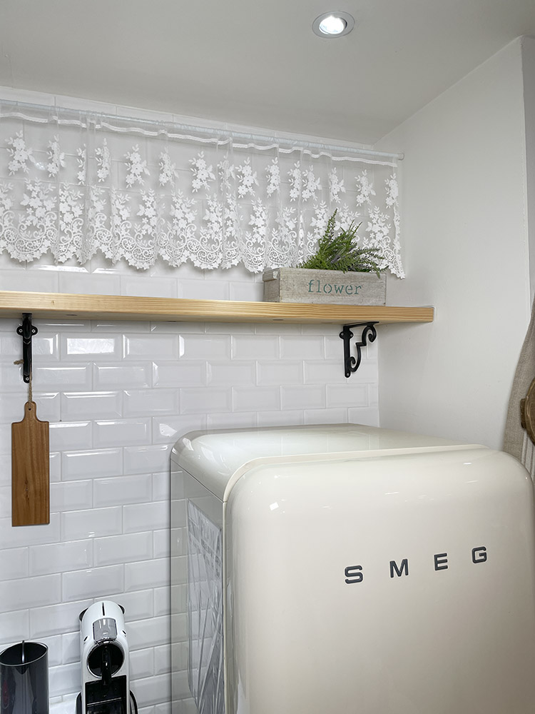 들꽃 자수 주방 바란스 카페창 커튼