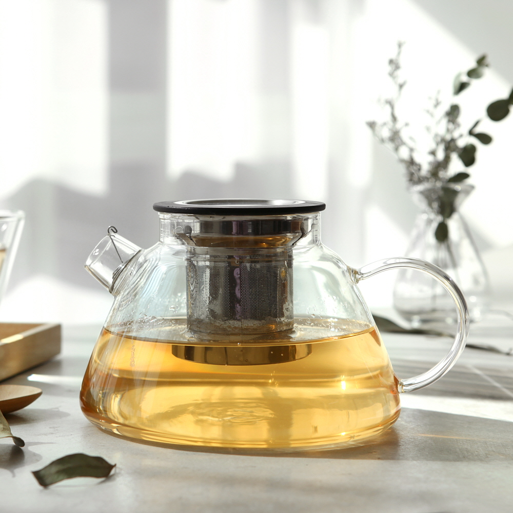 까사무띠 내열유리 듀오 티팟 980ml 1p