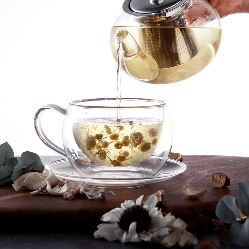 까사무띠 내열 이중유리컵 카페 유리잔 맥주잔 하이볼 / 270ml, 2개, 베르데커피잔