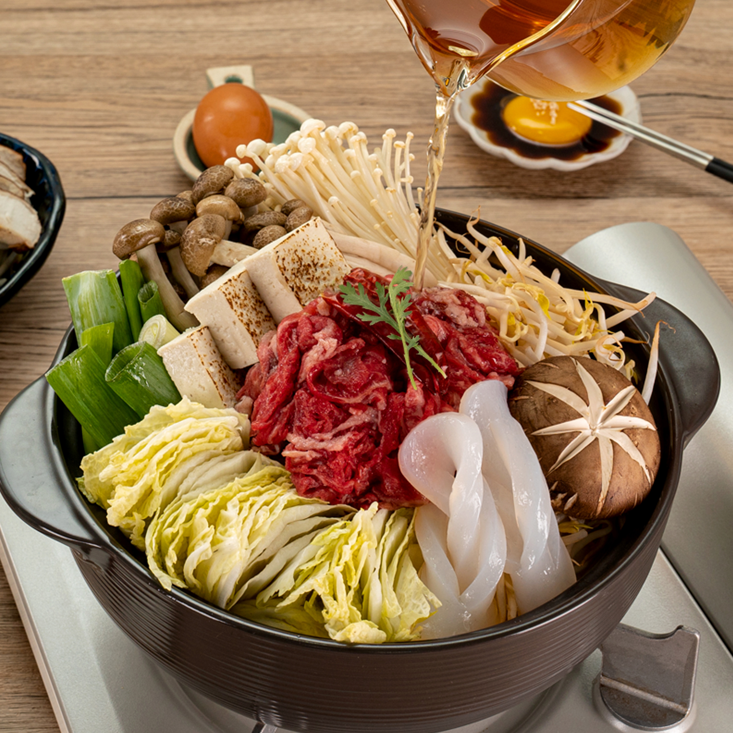 소고기 스키야키 밀키트 캠핑요리 2~3인분 1180g