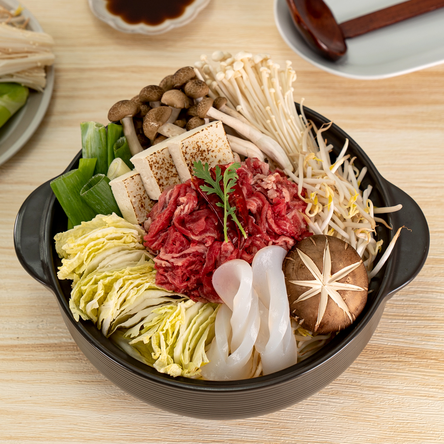 소고기 스키야키 밀키트 캠핑요리 2~3인분 1180g 이미지 2