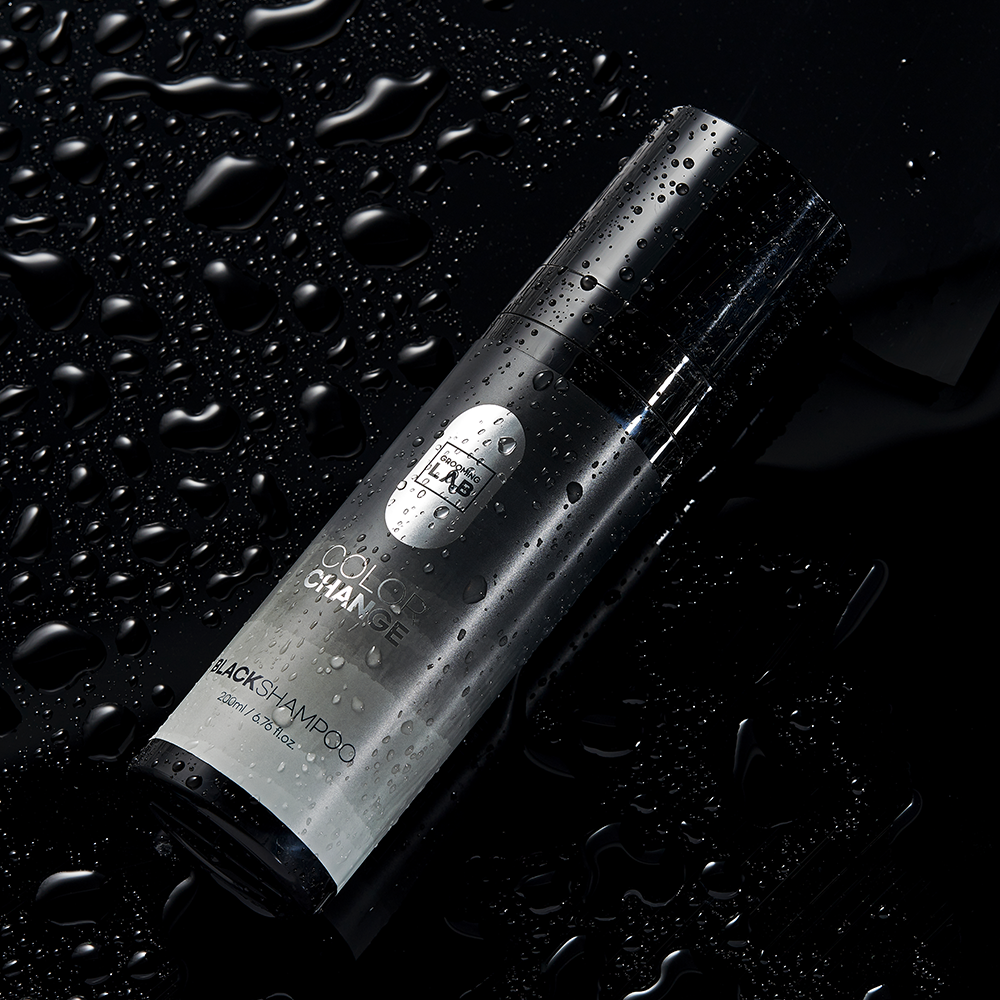그루밍랩 염색샴푸 내추럴 새치 컬러체인지 블랙 샴푸 200ml 이미지 2