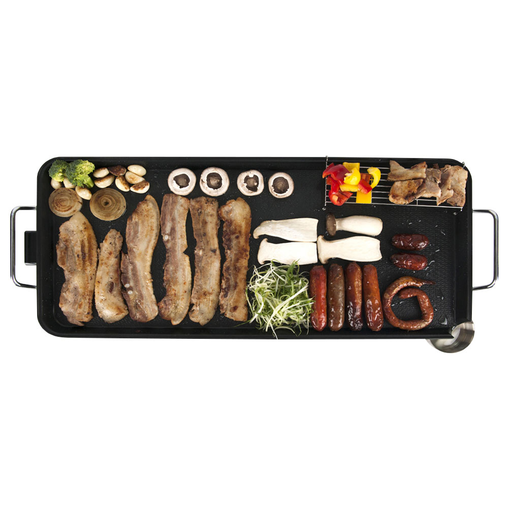 신일 국산 와이드 전기그릴 그릴팬 가정용 특대형 명절 고기불판 전부침기